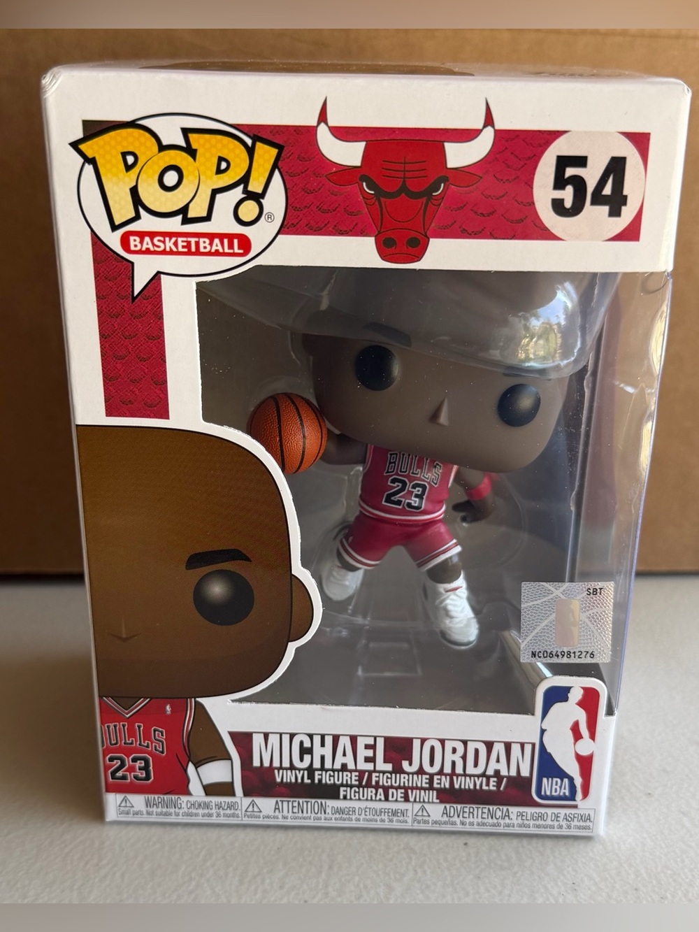 New Funko Pop! Sports Michael Jordan Chicago Bulls NBA Vinyl Figure #54
